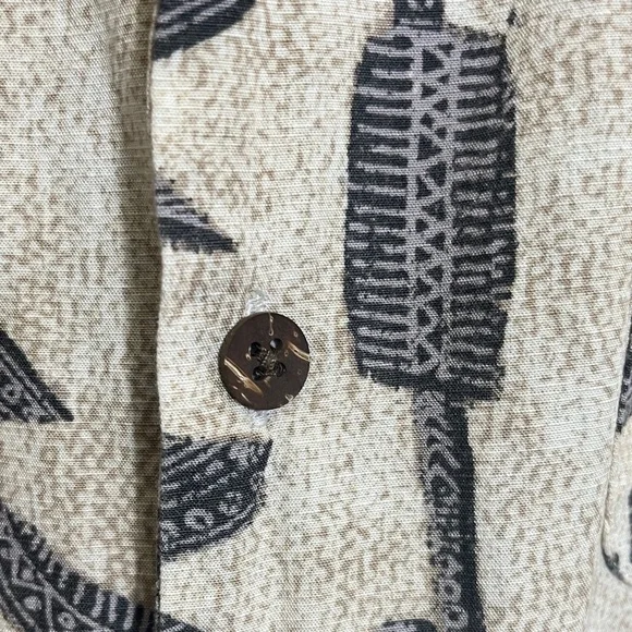 Merona Button Down Tropical Hawaiian Short Sleeve Shirt - Picture 6 of 13